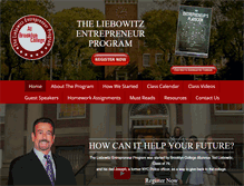 Tablet Screenshot of liebowitzentrepreneurprogram.com
